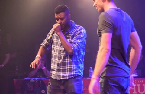 Efaybee contre Andro – Championnat de France de Human Beatbox 2015 – Huitième de finale Hommes